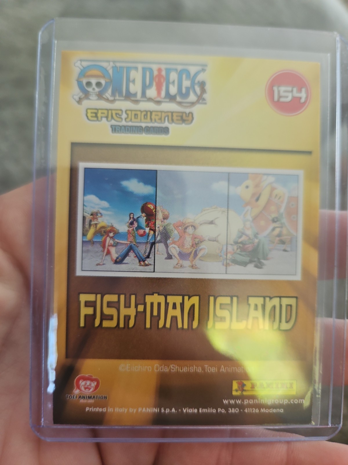 Panini One Piece Epic Journey Fish-Man Island Nami Usopp Robin 154 Puzzle Card view 6