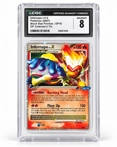 Pokémon TCG Infernape Lv X Black Star Promos DP10 CGC 8
