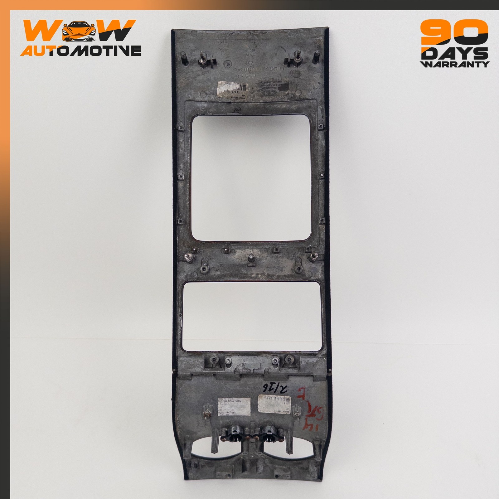 12-17 BENTLEY CONTINENTAL GT COUPE REAR CENTER CONSOLE BEZEL AC VENT TRIM OEM