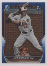 2023 Bowman Draft Chrome Blue Refractor /150 Jake Cunningham #BDC-198 0b3