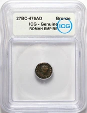 Ancient Roman Empire Bronze Coin - 27BC-476AD - ICG Genuine Rome History