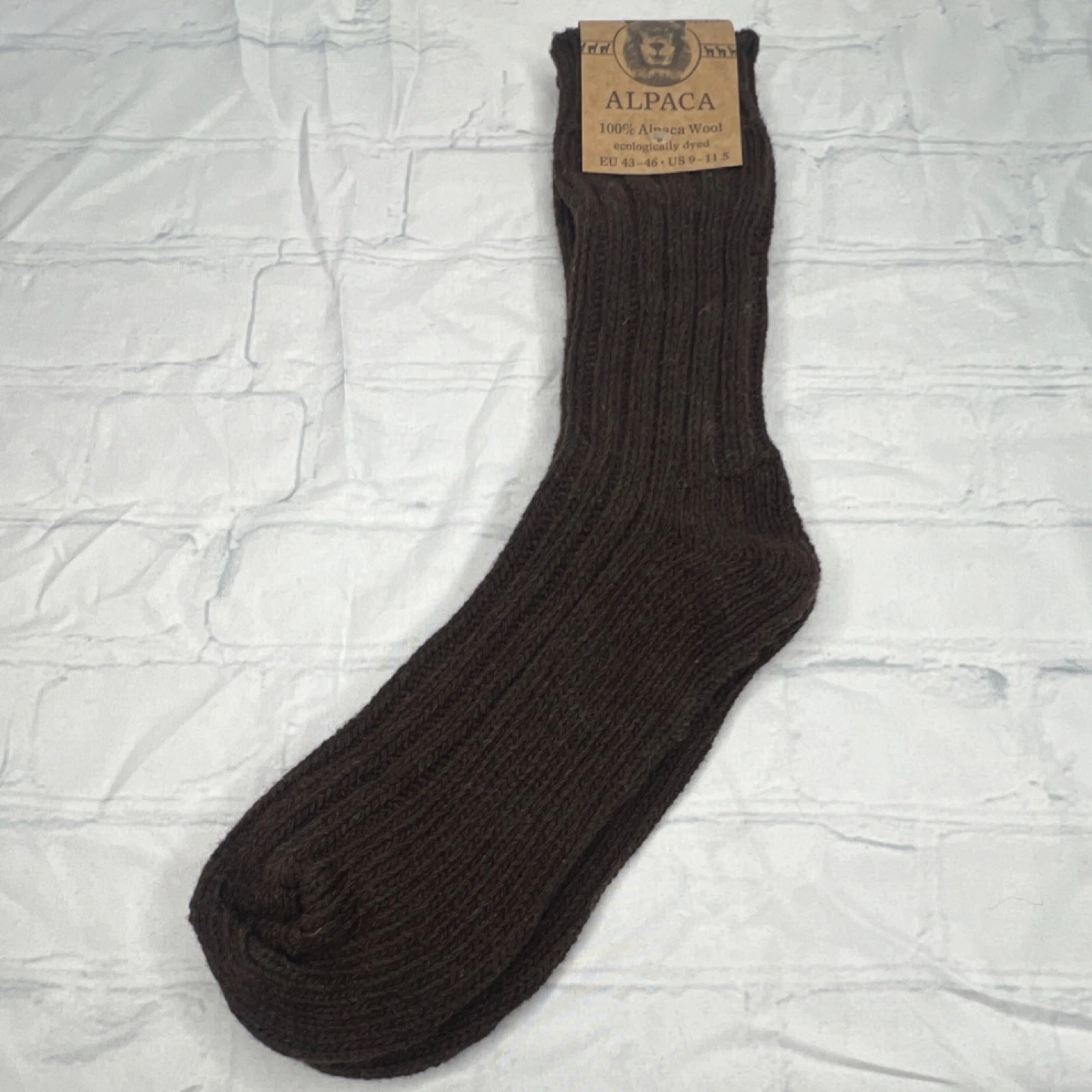 BRUBAKER Alpaca Wool socks Ecologically Dyed Men's Socks Brown US 9-11.5
Opens in a new window or ta