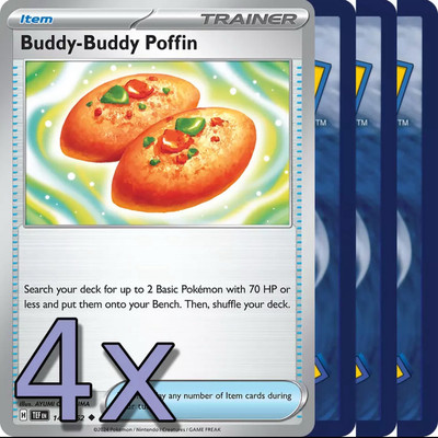 4 X Buddy-Buddy Poffin NM