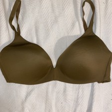 Victorias Secret Olive Green T-Shirt Bra Seamless Cups