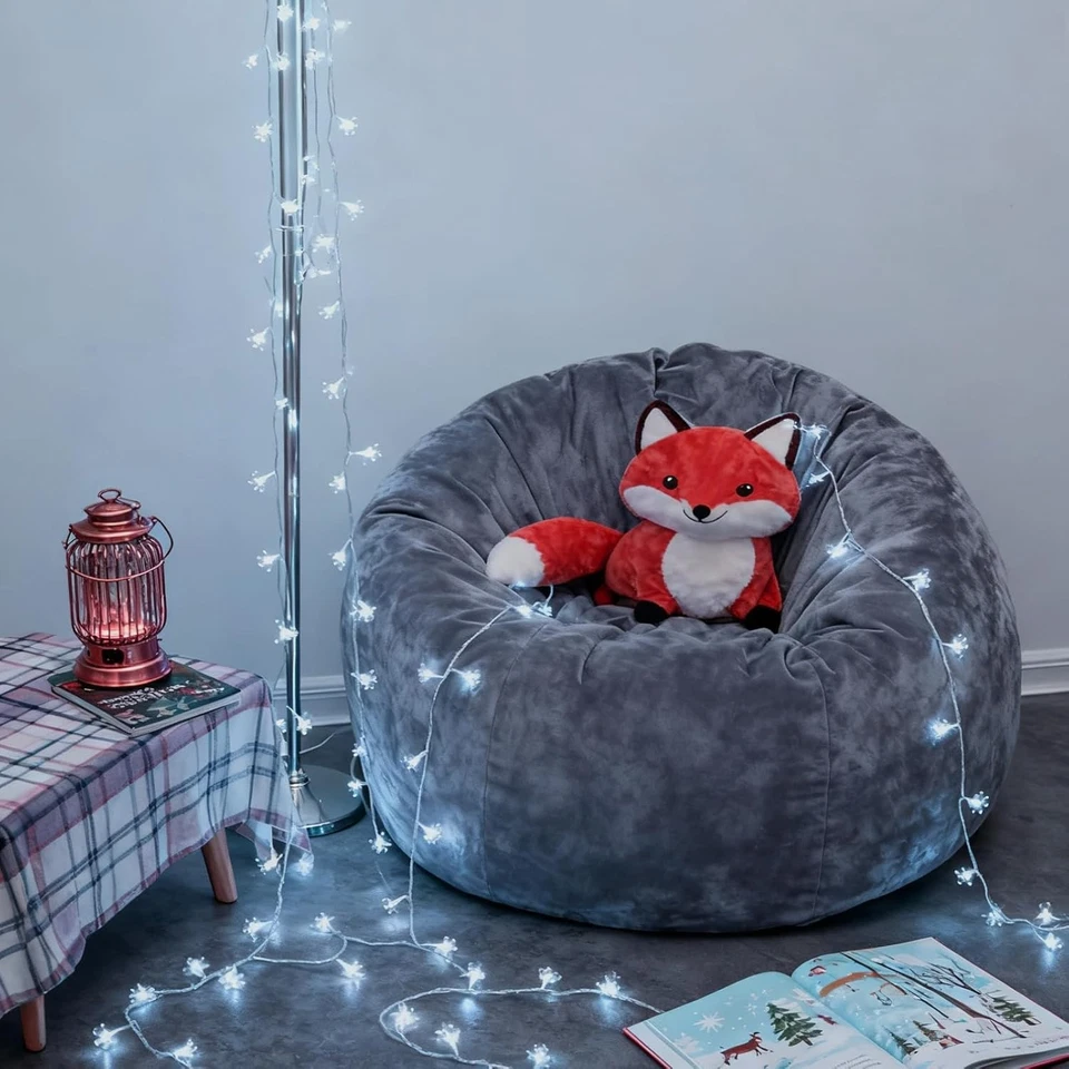 Cadena de luces de flores blancas - 33 pies 100 led lámpara estética decoración para Navidad... Foto 2 de 4