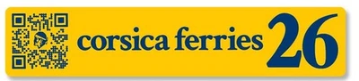 corsica ferries Millésime 2026  sticker vinyle laminé 150mm x 28mm