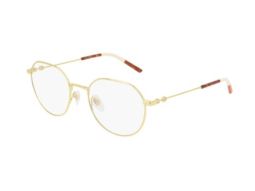 Gucci Occhiali da Vista GG0684O 001 Oro Rotondi 51 mm | eBay