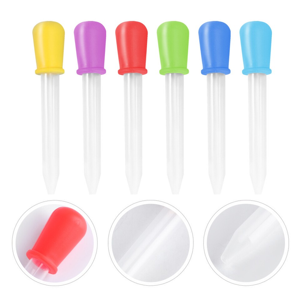 6 Pcs Dropper Kids Pipettes Toy Kitchen Liquid Droppers Safe and Reliable eBay