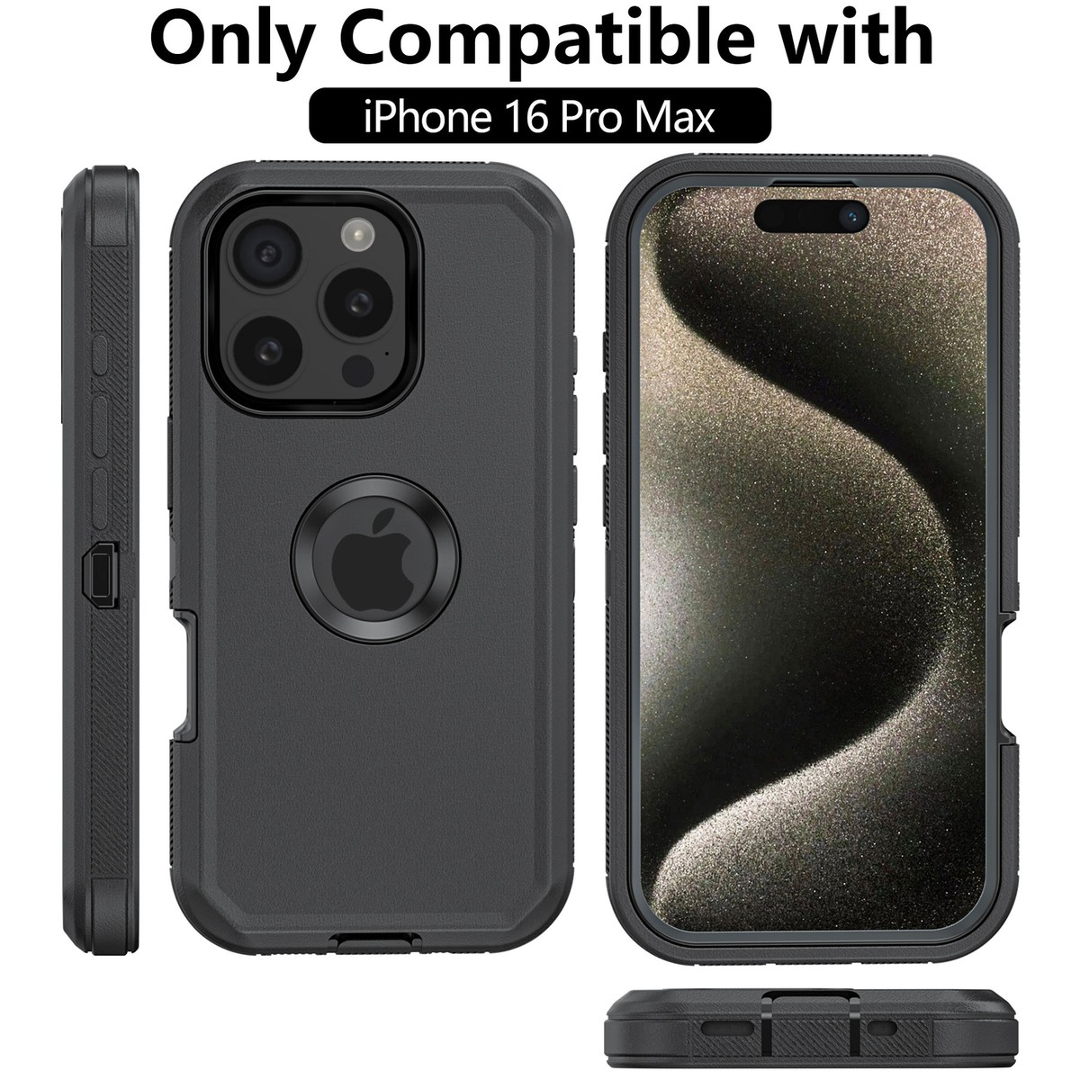 For iPhone 16 Pro Max 16 Plus 16 Pro 16 Phone Case Heavy Duty