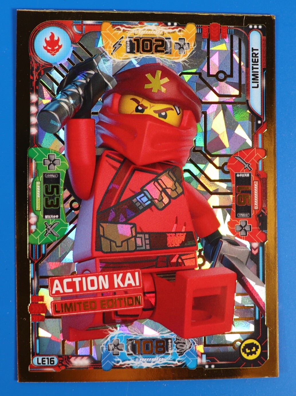 LEGO Ninjago Торговая карточная игра Action Kai Limitierte Karte LE16 1490₽