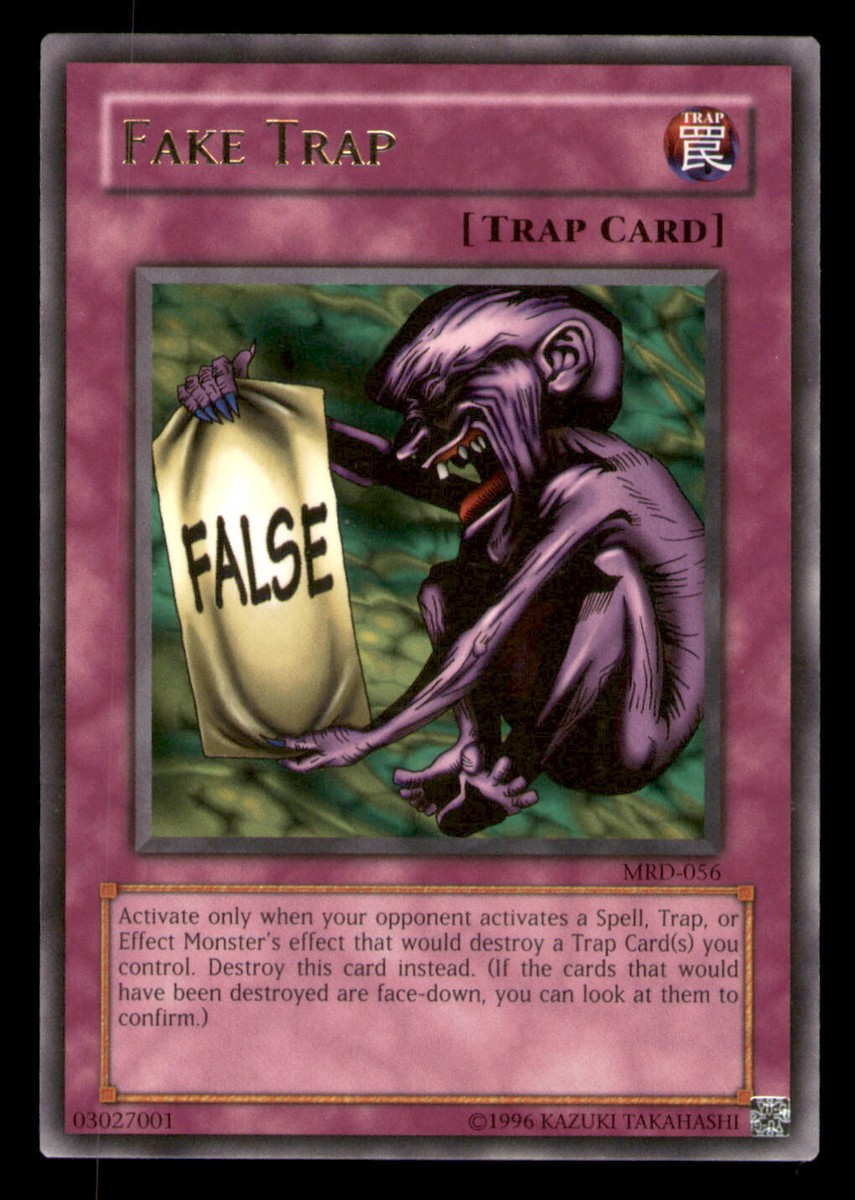 fake number cards yugioh Yu-Gi-Oh! - Trap (DB1-EN164) - Dark Beginnings 1 - Unlimited Edition History of Fake cards in
