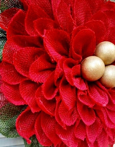Lot of 5 Red Deco Mesh Floral Design Wrap 21" x 10 yd Solid Color - Picture 8 of 10