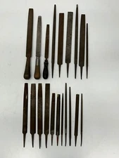 Assorted Lot 20 Vtg Machinist Woodworking Files Rasps Filing Hand Tools