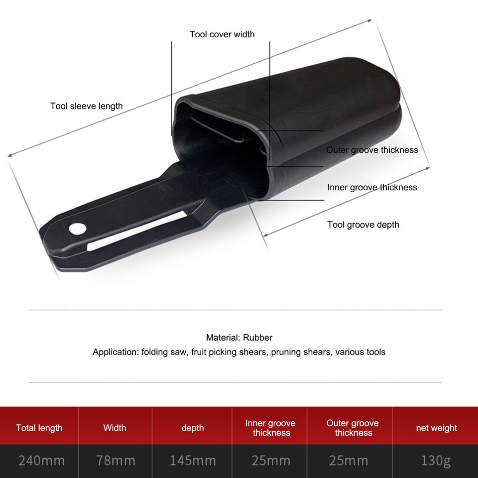 Sheath Tool Holsters Waist Belt Holder Rubber Pouch Bag For Pliers