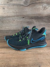 NIKE LeBRON WITNESS 5 BLACK LIGHT BLUE FURY MENS sz 12