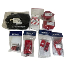 Brady 95552 2-1/2" to 5" Hand Wheel No Padlocks Portable Lockout Kit -