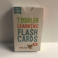 Meeks - Toddler Learning Flash Cards. 58 Cards For Ages 18 Months Sealed -NWOT