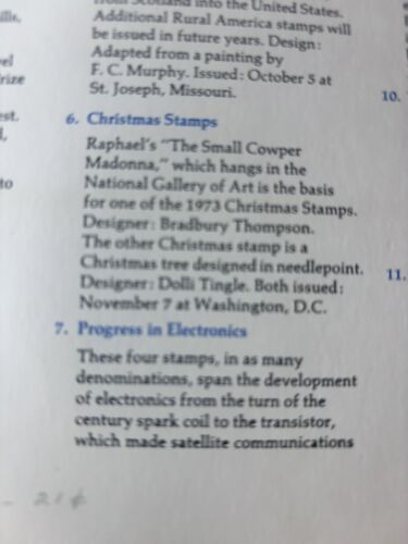 1973 USPS Souvenir Mint Set Mini Album Stamps - Picture 16 of 19