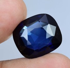 19.20Ct Natural Kashmiri Blue Sapphire Cushion Stunning Certified Loose Gemstone
