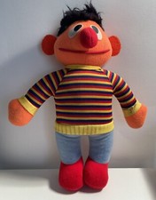 Vintage Playskool 1984 Sesame Street 10" Ernie Plush Doll Stuffed Toy