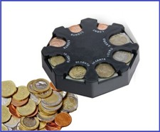 Münzbox-Münzhalter-EURO-Kleingeld-Münzspender-Sortierer-LOOK-79-für-Unterwegs