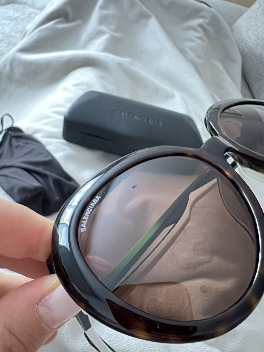 BALENCIAGA BB0024SA 002 Havana Brown/Green 56 mm Sunglasses BALENCIAGA BB0024SA 002 Havana Brown/Green 56 mm Sunglasses