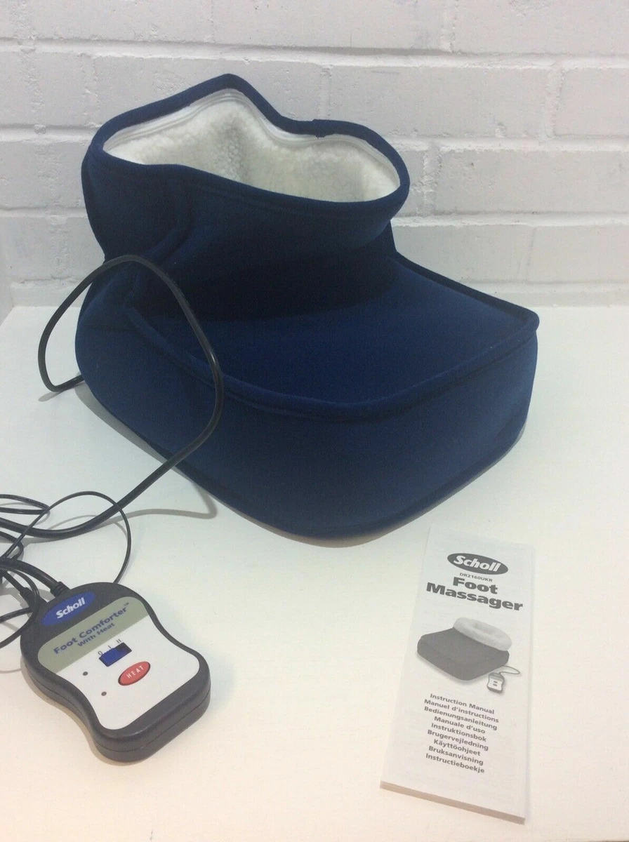 Dr. Schollu0026#039;s Foot Massager Comforter with Heat Fleece One Size Blue |  eBay