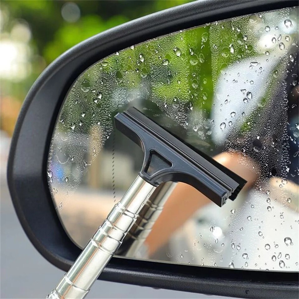 Water Scraper Car Rearview Mirror Wiper Water Remover Side Mirror