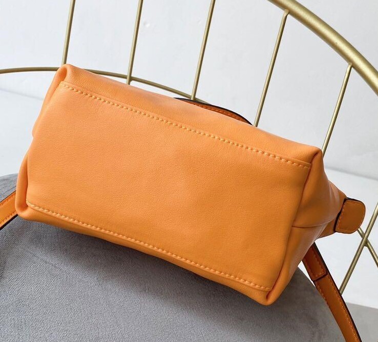 Longchamp Le Pliage Cuir Top Handle Shoulder Bag Size XS