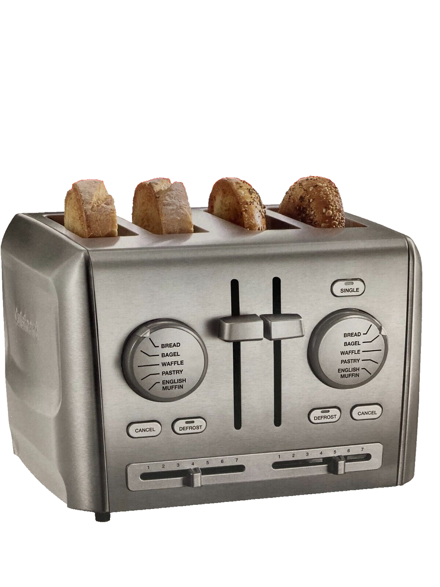 Cuisinart 4-Slice Toaster, Custom Select Stainless Steel CPT-640P1