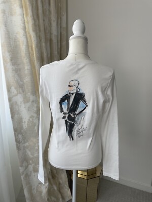 Limited Edition Karl Lagerfeld Long Sleeve T-Shirt, Large, New 
