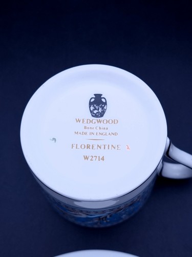 Wedgwood Florentine Turquoise Coffee Set for 6 - Picture 15 of 19
