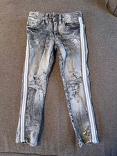 Boys Gray Jordan Craig Legacy Edition Jeans with Stripe Size 5 Very Nice 
