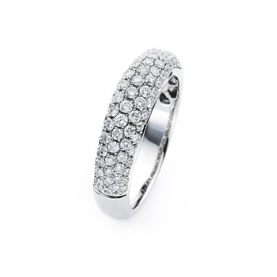 GASSAN DIAMONDS 18 Ct White Gold 53 Brillanten, 0,96 Ct, W, SI 1 | eBay