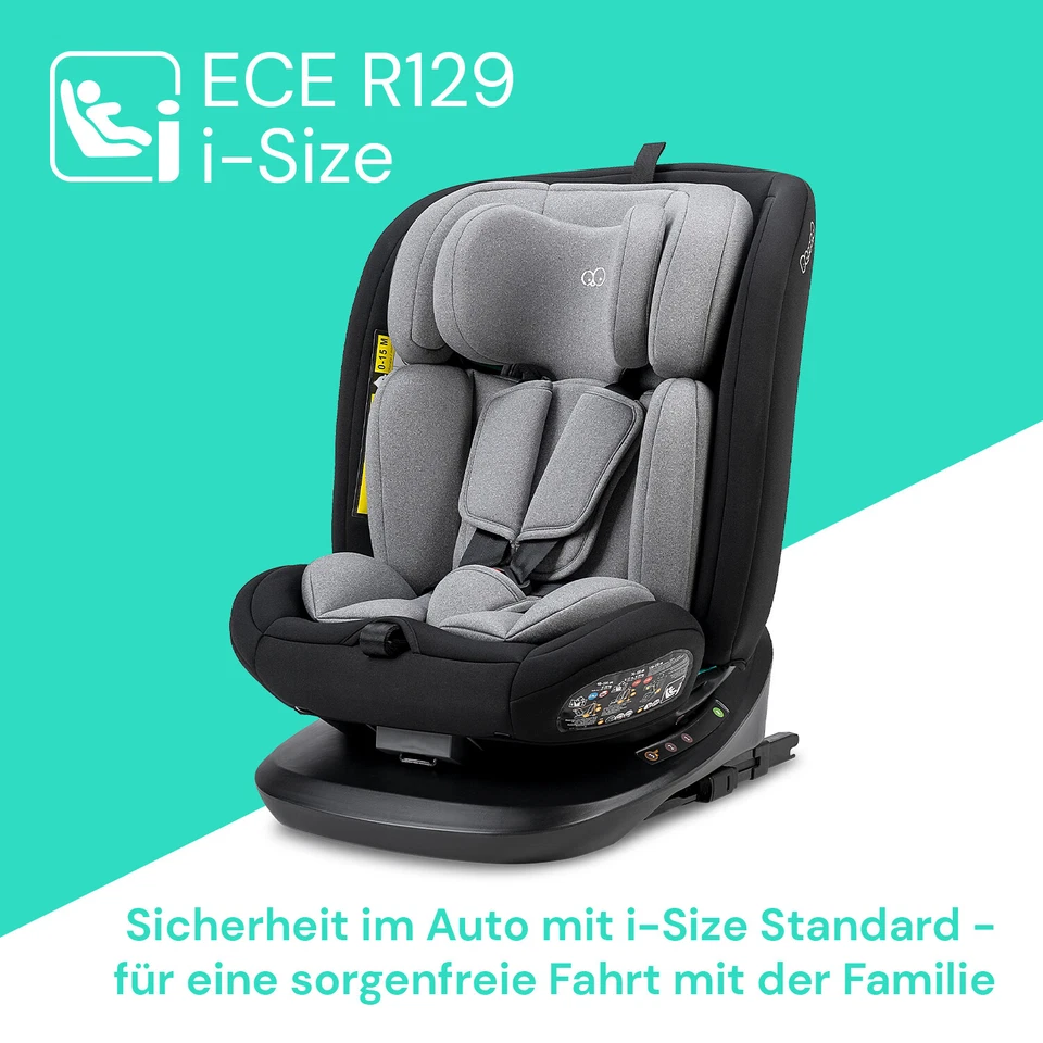 BooBoo Safety Lissabon drehbarer Kindersitz 40-150 cm mit Isofix und Top-Tether - Bild 4 von 4