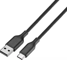 Best Buy essentials- 10' USB-C to USB Braided Charge-and-Sync Cable - Black