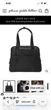 Petunia Pickle Bottom 2 In 1 Provisions Tote Diaper Bag Ebony Black