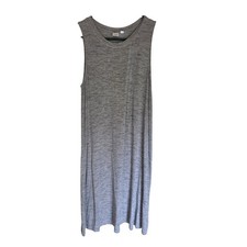 Gap Womens Gray Space Dye Sleeveless Shift Dress Medium Womens Crew Neck Casual