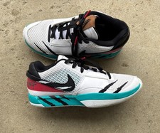 Nike Ja 1 Reverse Scratch Morant White Turbo Green FV5957-100 Men's Size 8.5
