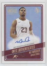2021-22 Onyx Vintage Auto MJ Walker #VAMW Auto 8em