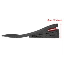 T- Four Layers Adjustable Height Increase Insoles Unisex PU Heel Lift Height