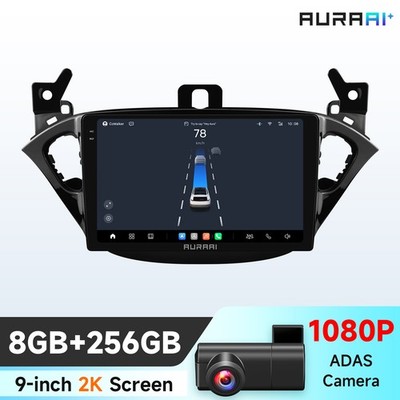256G CarPlay AI Für Opel Corsa E 2015-2019 Adam Android Autoradio GPS Navi ADAS