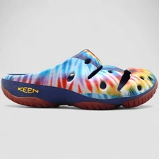 Keen Yogui Arts Mens Size 9 Womens 11 Tie Dye Clogs Slides Sandals Colorful