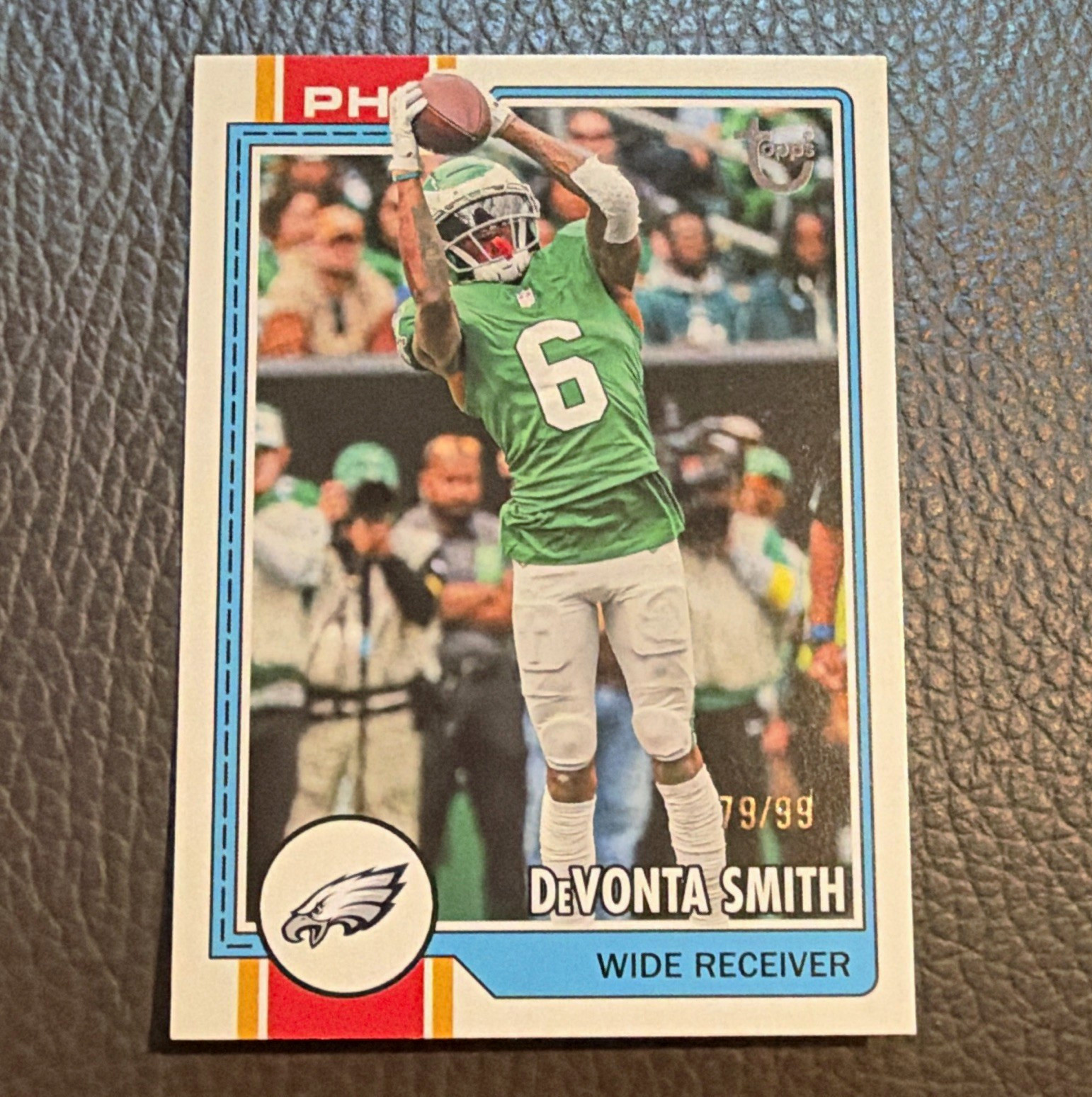 2026 Topps Flagship DeVonta Smith Vintage Stock /99 #165 Philadelphia Eagles