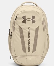 Image of Under Armour Hustle 5.0 Unisex Backpack - Khaki Base / Timberwolf Taupe / Taupe