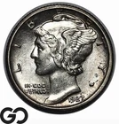 1927-S Mercury Dime, Choice AU++/Unc Better Date
