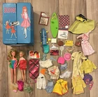 Vintage 1964 Barbie/Skipper Double Doll Carrying Case Loaded Vintage Clothes