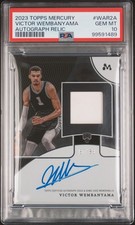 2023 Topps Mercury Victor Wembanyama Auto Relic #WAR2A PSA 10 ***DEBUT POP 1***