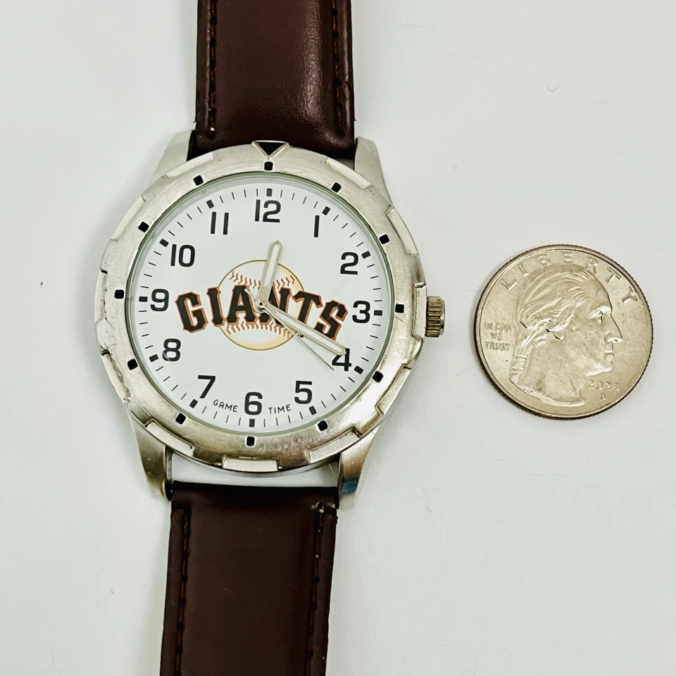 San Francisco Giants MLB Game Time watch Stainless Steel Japan Movt *No Battery - Image 4 of 4
