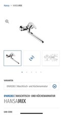 Wasserhahn HANSAMIX 01692283 Waschtischarmatur Küchenarmatur